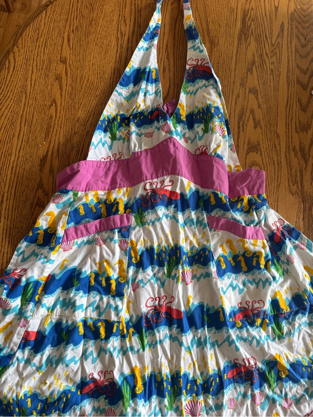 Kitsch’N Glam apron seahorse octopus